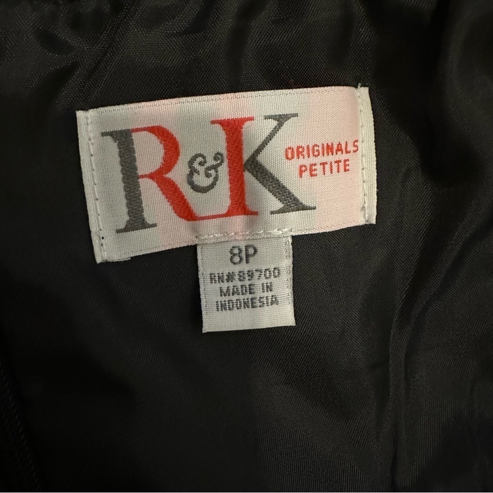 R&K Floral Print Colorblock Dress Size 8P - Picture 7 of 9